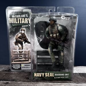 McFarlane's Military Navy Seal Boarding Unit Series 3 2006 NIB Black Officer New